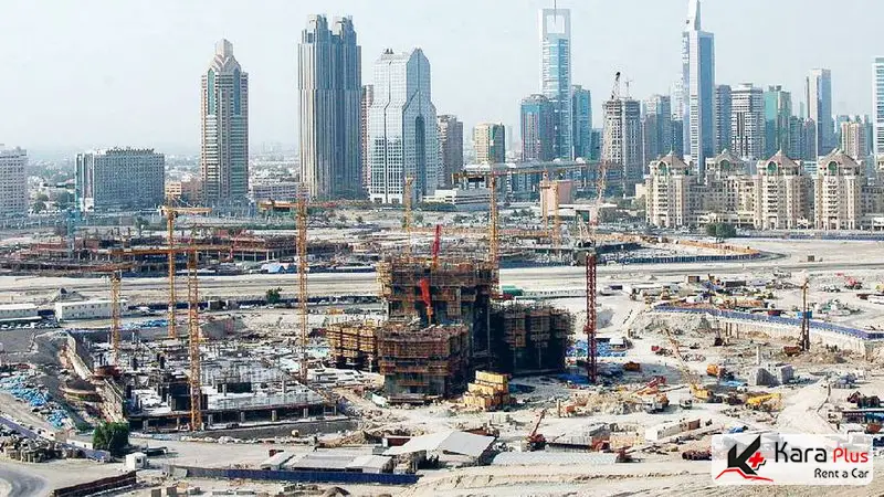 سازه بتنی برج خلیفه شهر دبی