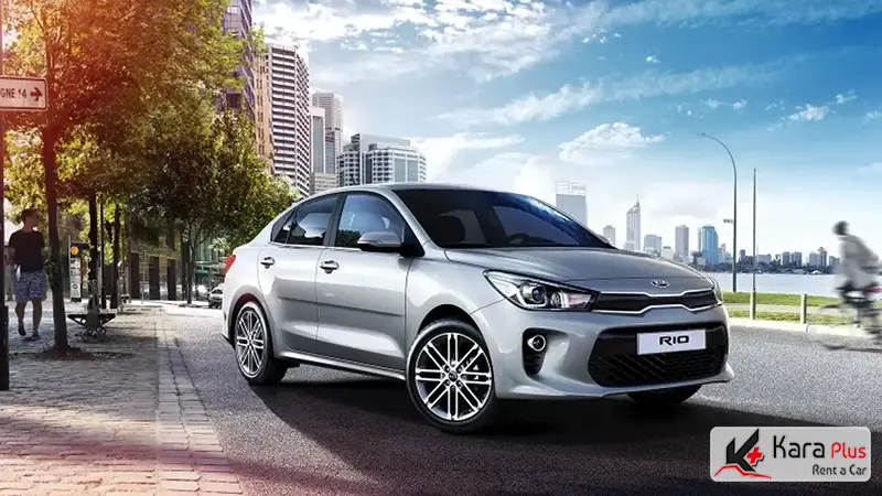 kia rio 2022 خودرویی جذاب برای سفر به دبی