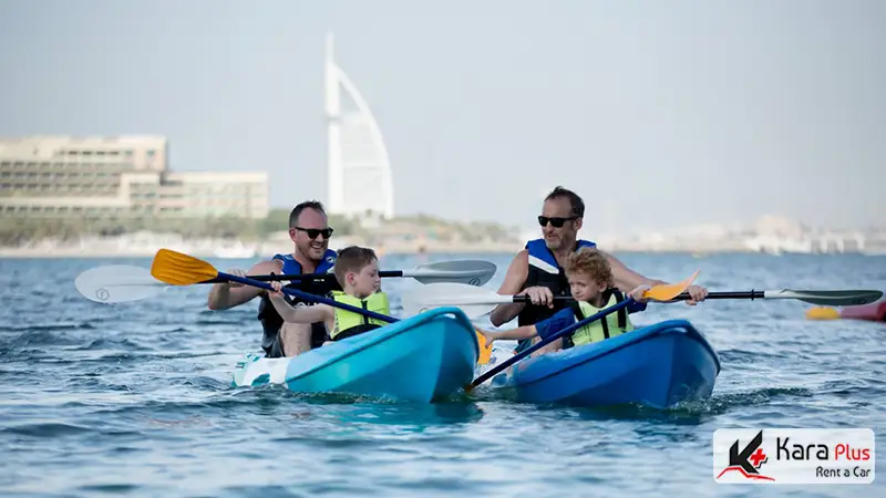 هیجان kayaking در سواحل زیبای خلیج فارس