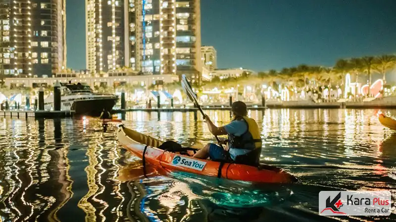 kayaking در نهر دبی بسیار لذتبخش خواهد بود.