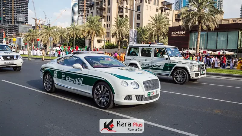 بنتلی خودرو خاص و جدید پلیس دبی 